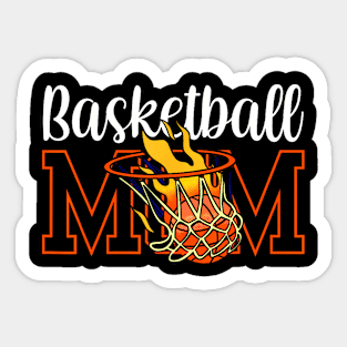 Basketball Mom Team Player Match Coach Mother Mommy Mama Sticker